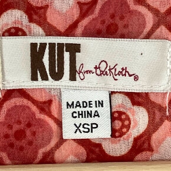 🔥 3/$15 🔥 Kut From The Kloth Sheer Sleeveless Blouse Lightweight Preppy XSP - Picture 5 of 8